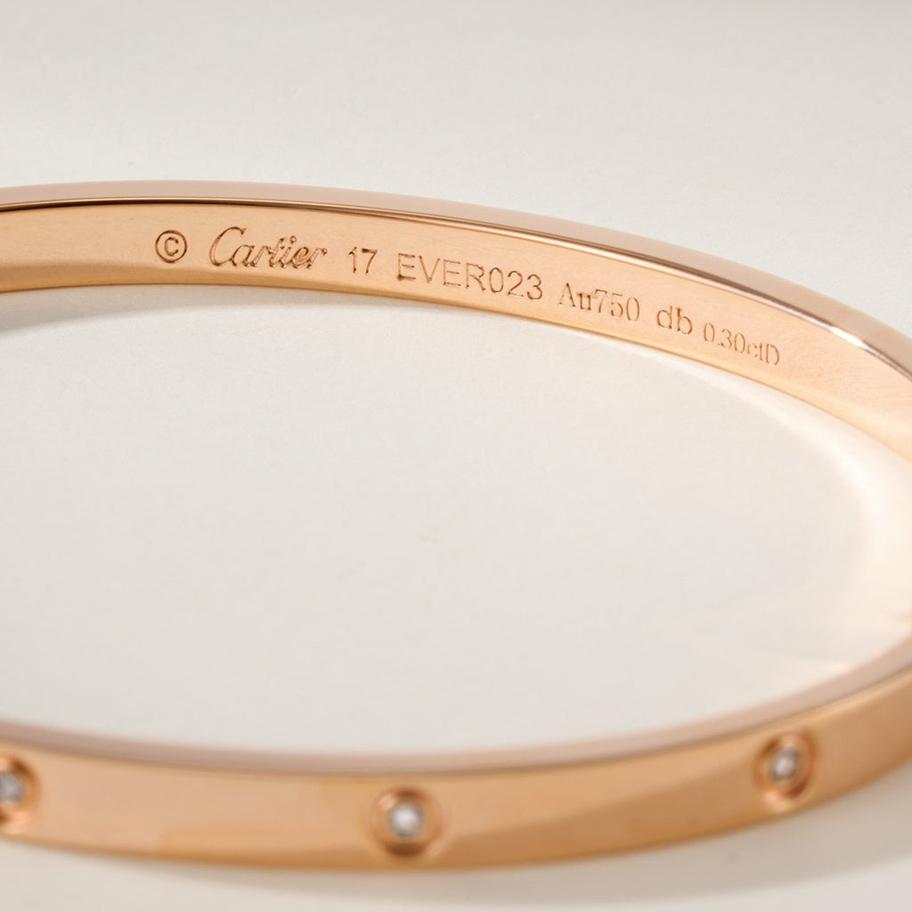 [✨ROSE💎]LOVE BRACELET 3.65MM 10 DIAMONDS