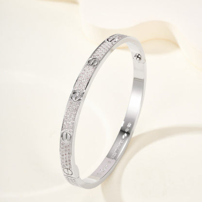 [✨ROSE💎]LOVE BRACELET 4.8MM DIAMOND-PAVED