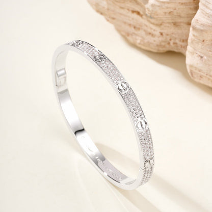 [✨ROSE💎]LOVE BRACELET 4.8MM DIAMOND-PAVED