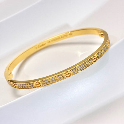 [✨ROSE💎]LOVE BRACELET 3.65MM DIAMOND-PAVED