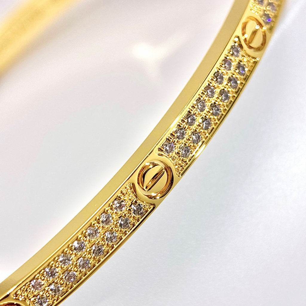 [✨ROSE💎]LOVE BRACELET 3.65MM DIAMOND-PAVED