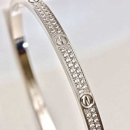 [✨ROSE💎]LOVE BRACELET 3.65MM DIAMOND-PAVED