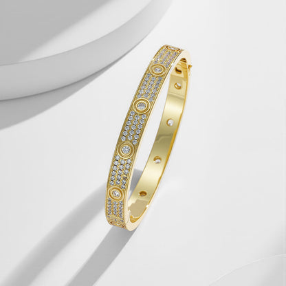 [✨ROSE💎]LOVE BRACELET 6.1MM DIAMOND-PAVED 10 BIG DIAMONDS