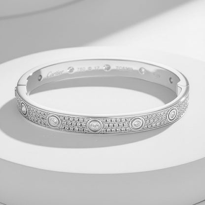 [✨ROSE💎]LOVE BRACELET 6.1MM DIAMOND-PAVED 10 BIG DIAMONDS