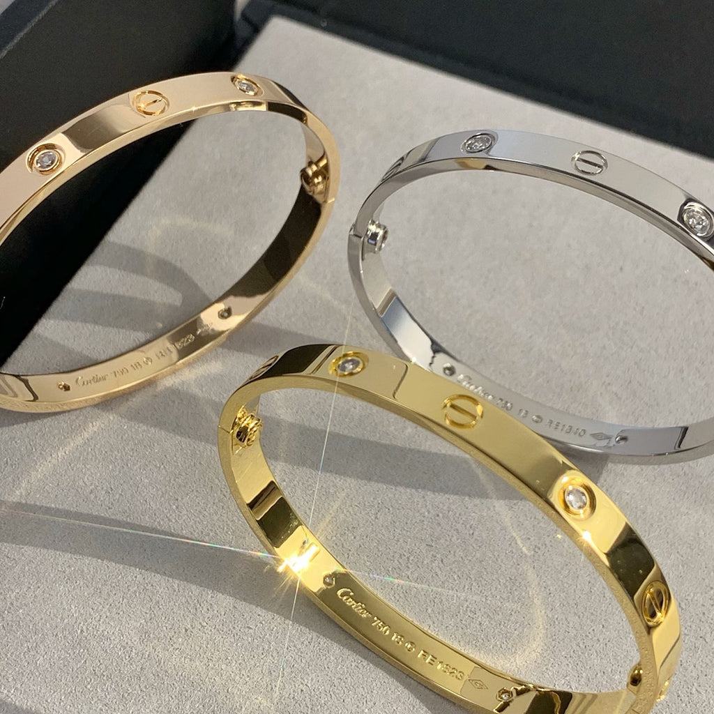 [✨ROSE💎]LOVE BRACELET 6.1MM 4 DIAMONDS