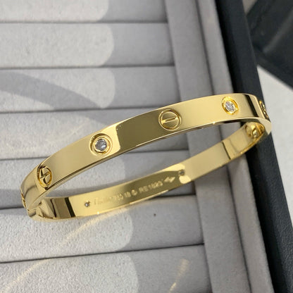 [✨ROSE💎]LOVE BRACELET 6.1MM 4 DIAMONDS