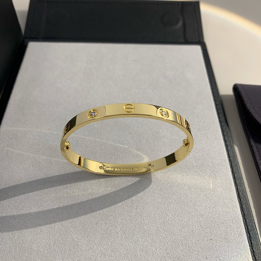 [✨ROSE💎]LOVE BRACELET 6.1MM 4 DIAMONDS