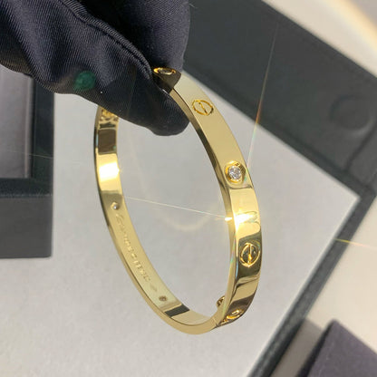 [✨ROSE💎]LOVE BRACELET 6.1MM 4 DIAMONDS