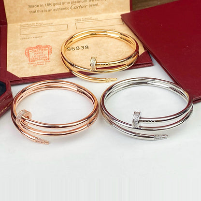 [✨ROSE💎]JUSTE BRACELET 3.5MM DOUBLE ROW DIAMOND