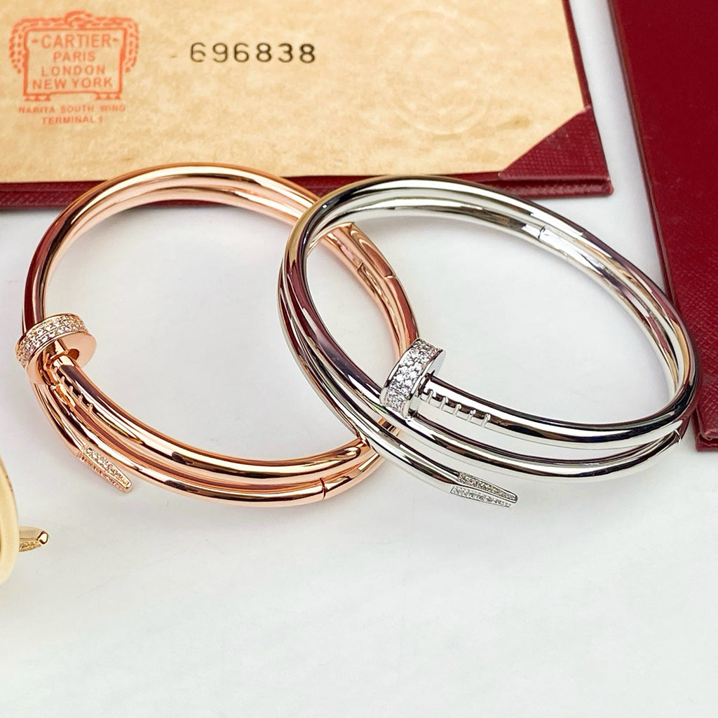 [✨ROSE💎]JUSTE BRACELET 3.5MM DOUBLE ROW DIAMOND
