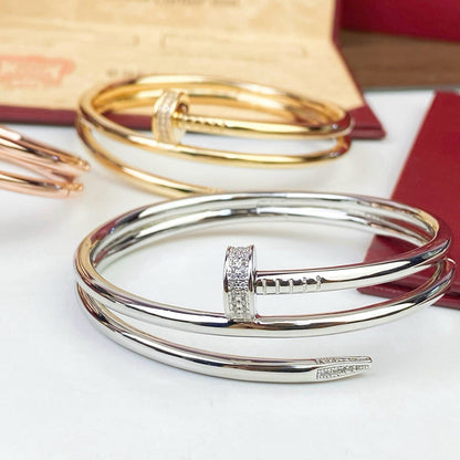 [✨ROSE💎]JUSTE BRACELET 3.5MM DOUBLE ROW DIAMOND