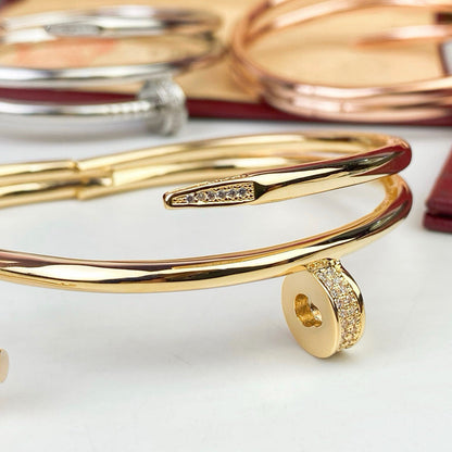 [✨ROSE💎]JUSTE BRACELET 3.5MM DOUBLE ROW DIAMOND