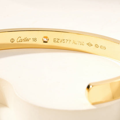 [✨ROSE💎]LOVE BRACELET 6.1MM 1 DIAMOND OPEN CUFF