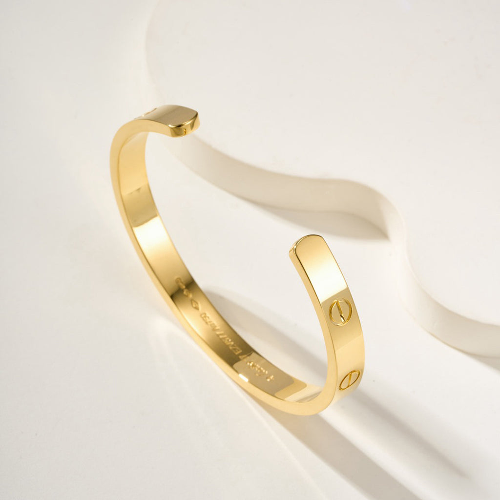 [✨ROSE💎]LOVE BRACELET 6.1MM OPEN CUFF