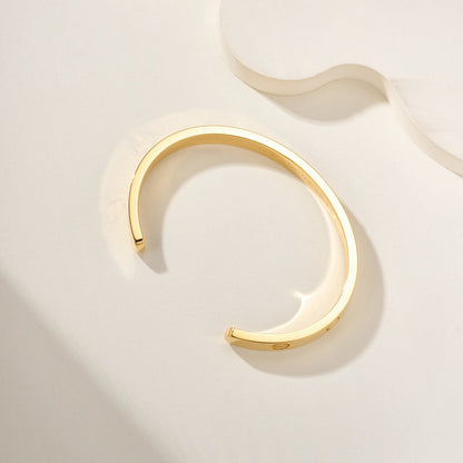 [✨ROSE💎]LOVE BRACELET 6.1MM OPEN CUFF