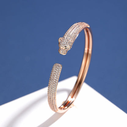 [✨ROSE💎]PANTHERE FULL DIAMOND OPEN BRACELET