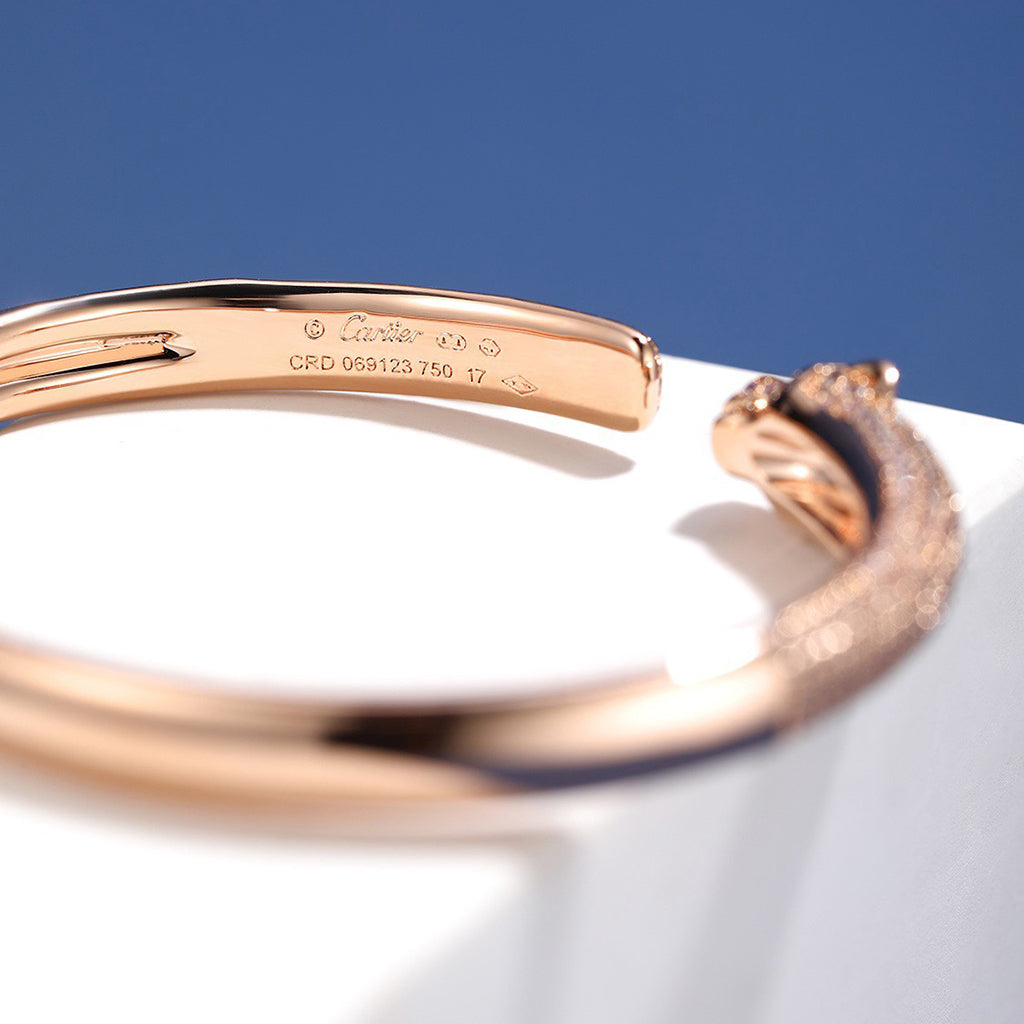 [✨ROSE💎]PANTHERE FULL DIAMOND OPEN BRACELET