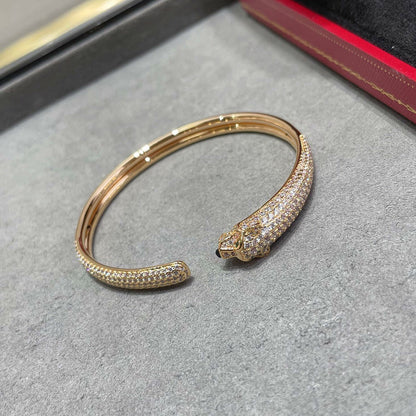 [✨ROSE💎]PANTHERE FULL DIAMOND OPEN BRACELET