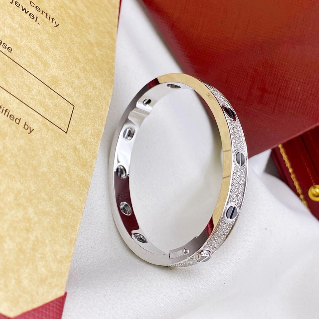 [✨ROSE💎]LOVE BRACELET 6.1MM DIAMOND-PAVED CERAMIC