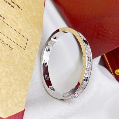 [✨ROSE💎]LOVE BRACELET 6.1MM DIAMOND-PAVED CERAMIC