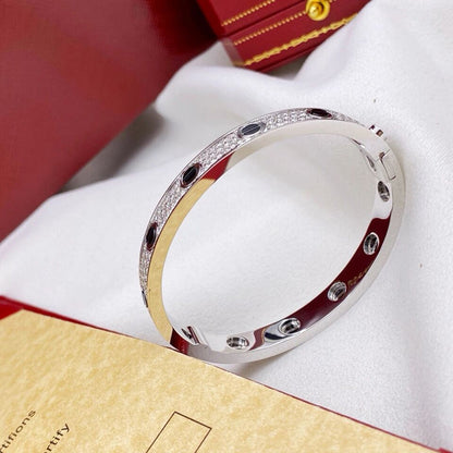 [✨ROSE💎]LOVE BRACELET 6.1MM DIAMOND-PAVED CERAMIC