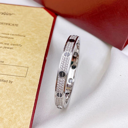 [✨ROSE💎]LOVE BRACELET 6.1MM DIAMOND-PAVED CERAMIC