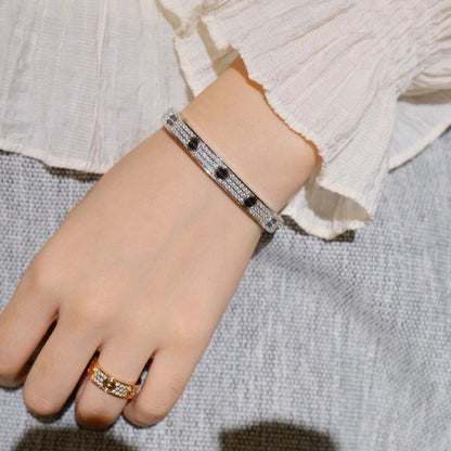 [✨ROSE💎]LOVE BRACELET 6.1MM DIAMOND-PAVED CERAMIC