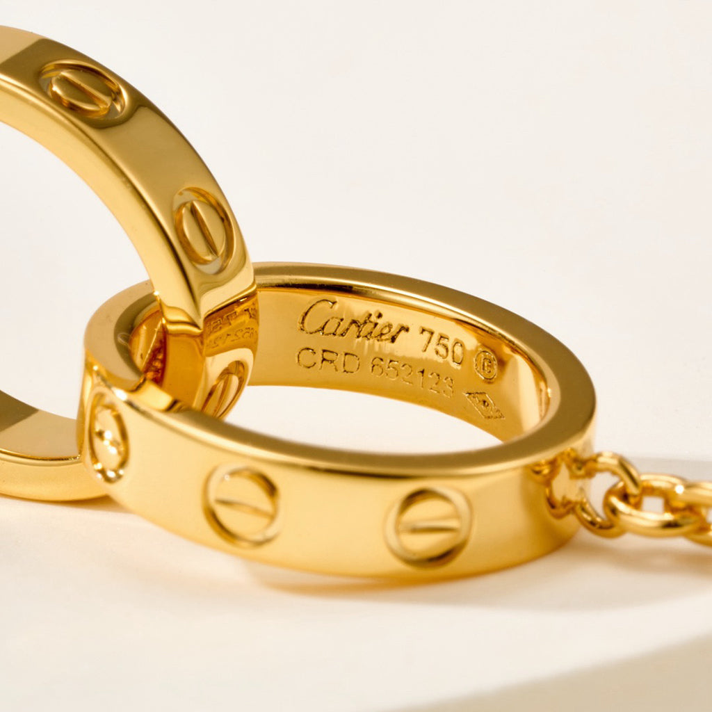 [✨ROSE💎]LOVE BRACELET DOUBLE RING