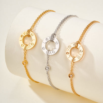 [✨ROSE💎]LOVE BRACELET 2 DIAMOND