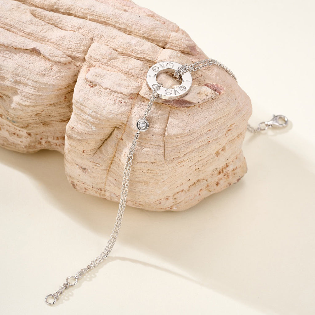[✨ROSE💎]LOVE BRACELET 2 DIAMOND