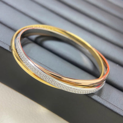 [✨ROSE💎]TRINITY 2.8MM SMALL BRACELET