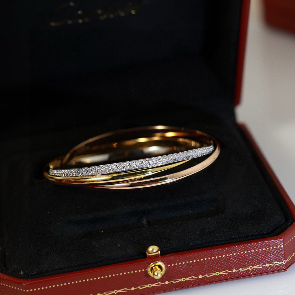 [✨ROSE💎]TRINITY 2.8MM SMALL BRACELET