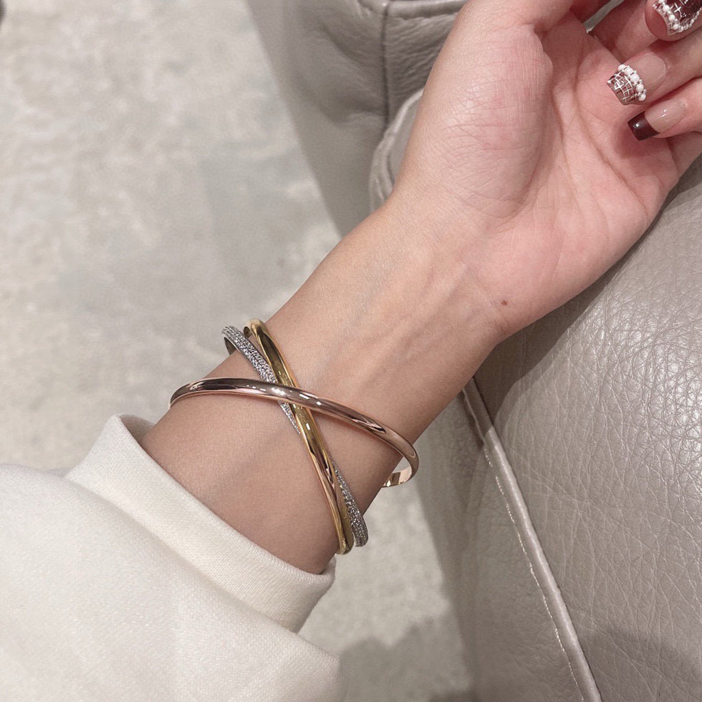 [✨ROSE💎]TRINITY 2.8MM SMALL BRACELET