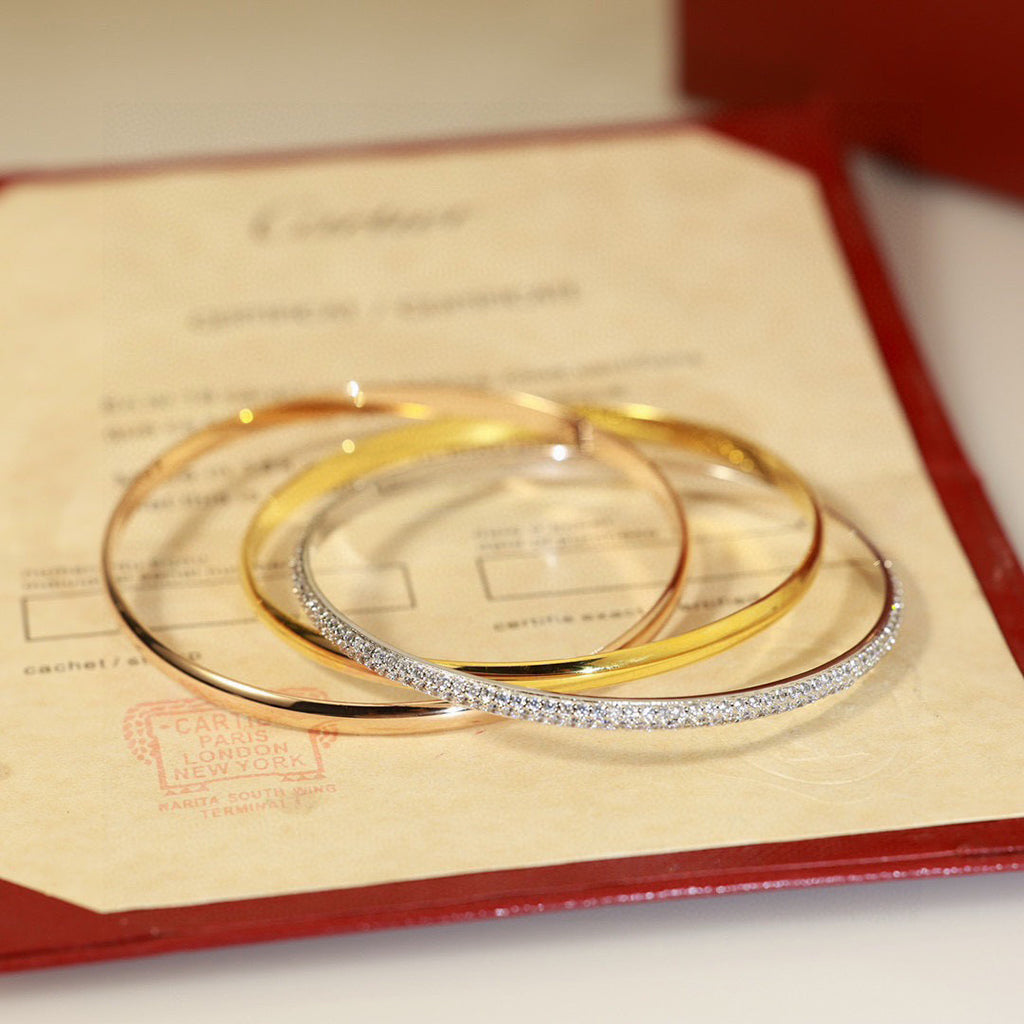 [✨ROSE💎]TRINITY 2.8MM SMALL BRACELET
