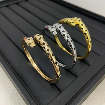 [✨ROSE💎]PANTHERE DOUBLE HEADED OPEN BRACELET