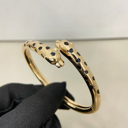 [✨ROSE💎]PANTHERE DOUBLE HEADED OPEN BRACELET