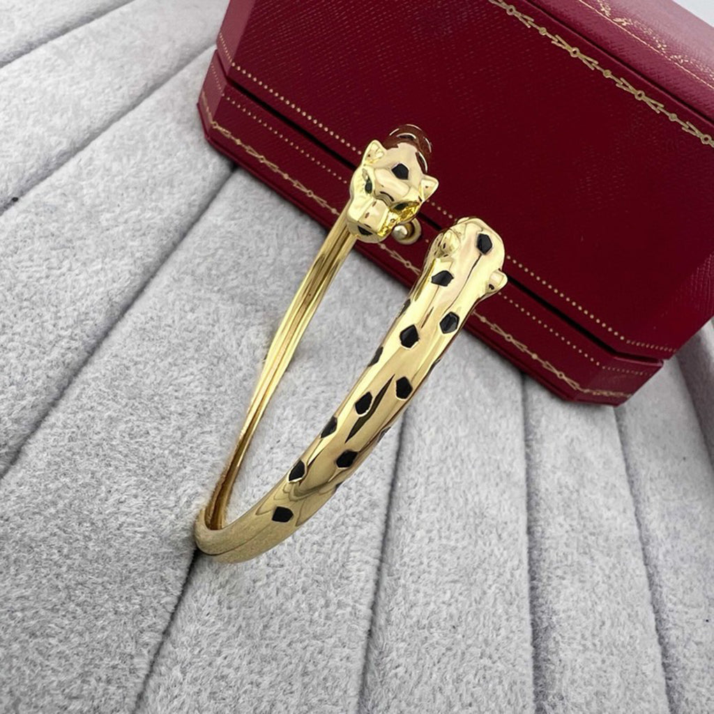 [✨ROSE💎]PANTHERE DOUBLE HEADED OPEN BRACELET