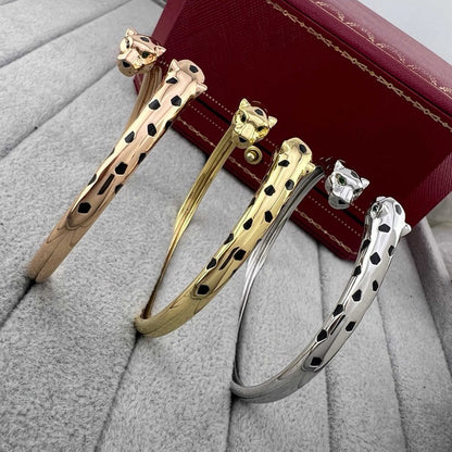 [✨ROSE💎]PANTHERE DOUBLE HEADED OPEN BRACELET
