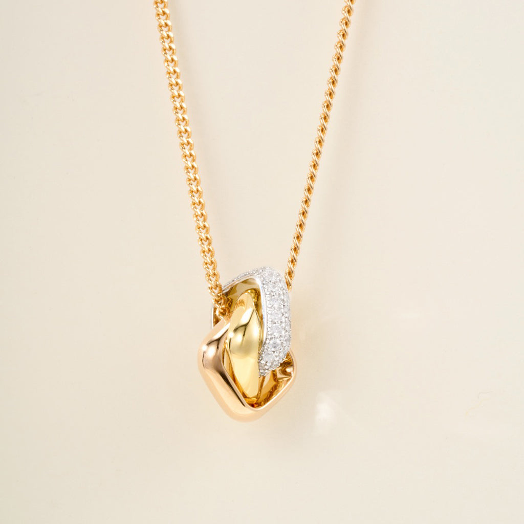 [✨ROSE💎]TRINITY CUSHION NECKLACE COLLECTION