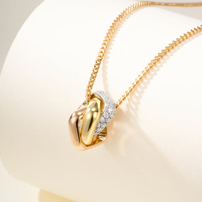 [✨ROSE💎]TRINITY CUSHION NECKLACE COLLECTION
