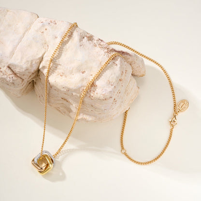 [✨ROSE💎]TRINITY CUSHION NECKLACE COLLECTION