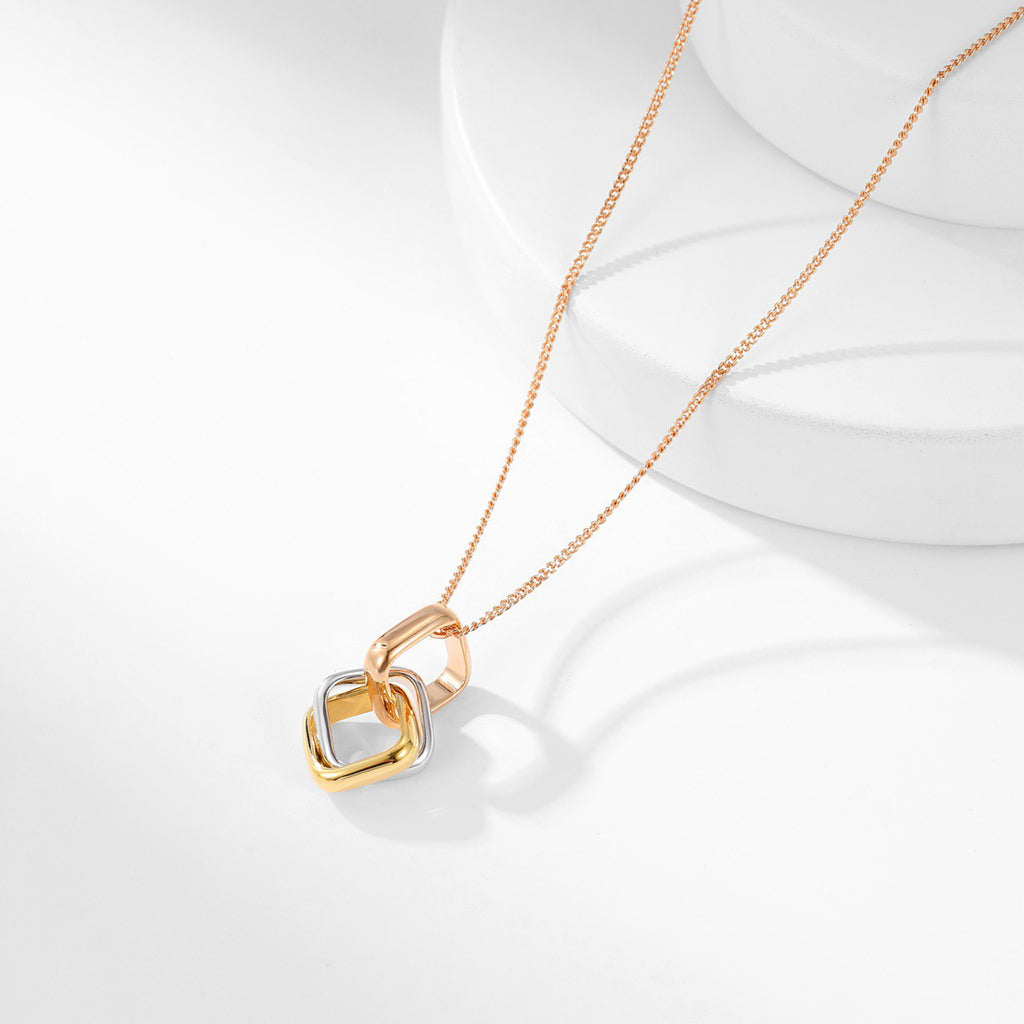 [✨ROSE💎]TRINITY CUSHION NECKLACE COLLECTION