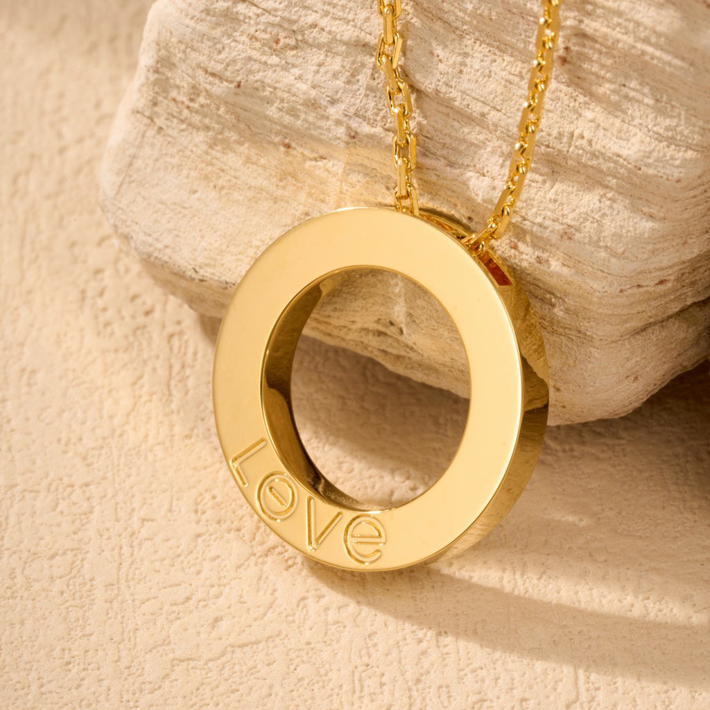 [✨ROSE💎]LOVE NECKLACE 16MM  FULL DIAMOND