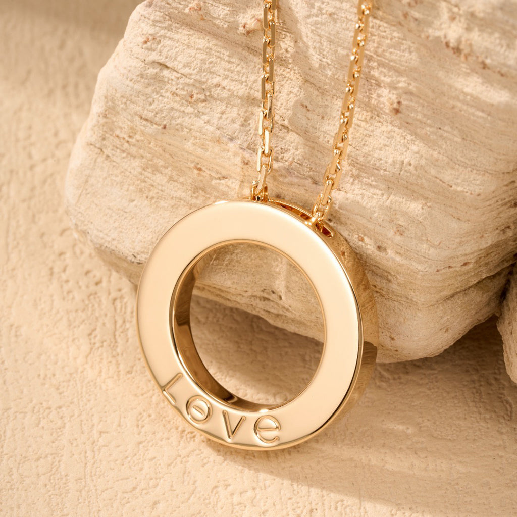 [✨ROSE💎]LOVE NECKLACE 16MM  FULL DIAMOND