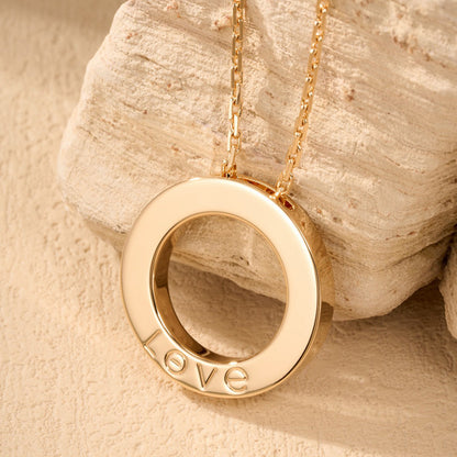 [✨ROSE💎]LOVE NECKLACE 16MM  FULL DIAMOND