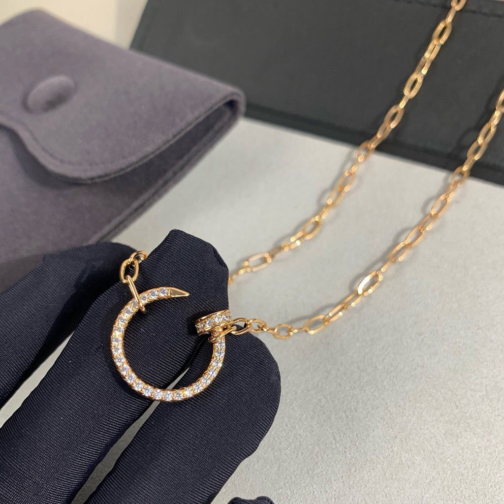 [✨ROSE💎]JUSTE NECKLACE FULL DIAMONDS