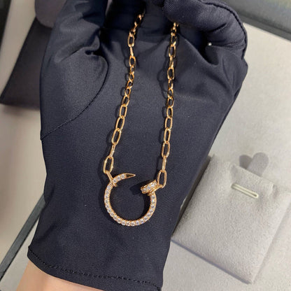 [✨ROSE💎]JUSTE NECKLACE FULL DIAMONDS