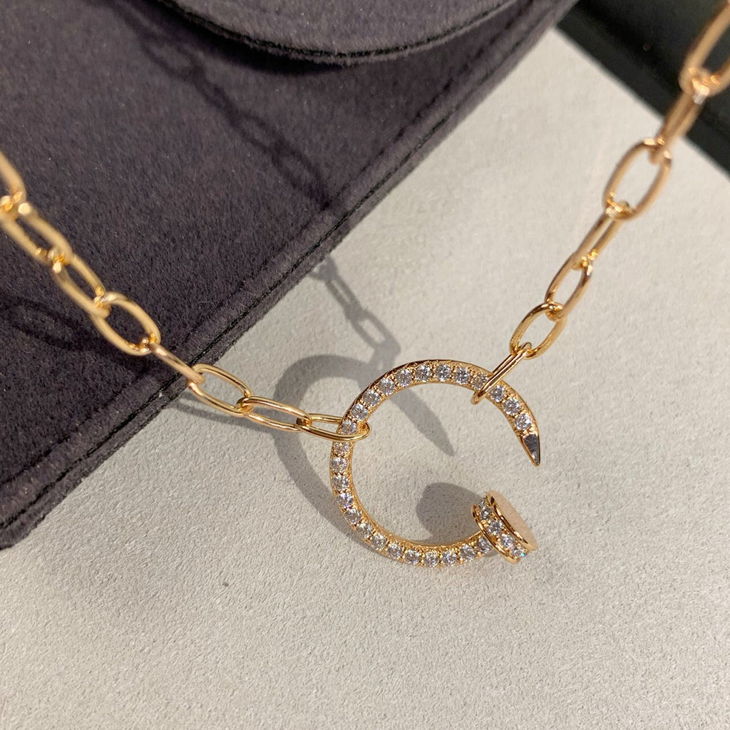 [✨ROSE💎]JUSTE NECKLACE FULL DIAMONDS