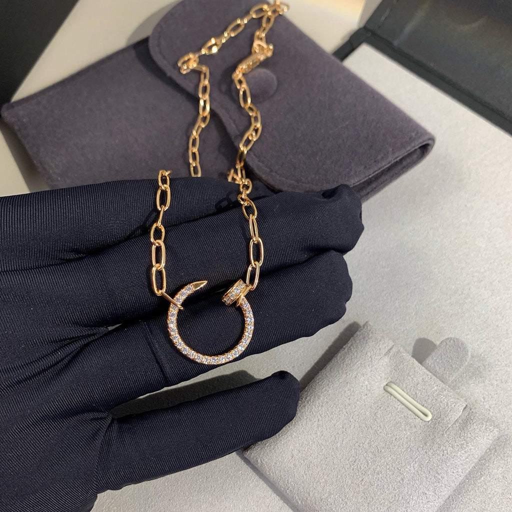 [✨ROSE💎]JUSTE NECKLACE FULL DIAMONDS