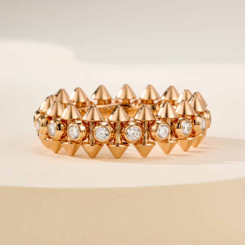 [✨ROSE💎]CLASH 6.8MM DIAMOND MEDIUM RING